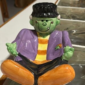 Frankenstein candy/relish dish.